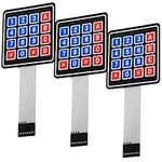 AZDelivery 3 x Matrix Array 4x4 Membrane Switch 16 Key Keypad Keyboard compatible with Arduino Including E-Book!