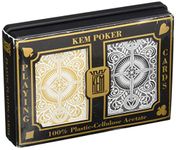 Springbok KEM Arrow Wide Standard Index Playing Cards Gold and Black Deck Standard Index Playing Cards