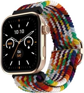 Noise Pro 5 Smart Watch with 1.85" AMOLED Display, BT Calling, New DIY Watch Faces, Ultra Personalization with Smart Dock, Productivity Suite, 100 Sports Modes and More (Rainbow Weave)
