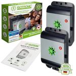 ISOTRONIC Ultrasonic Mouse Repellent for Repelling Mice & Rats – Pest Repellent for Attics, Basements, Garages & Gardens – Mouse Repellent without Poison & Mouse Traps – 40m² Effective Range (2 Units)