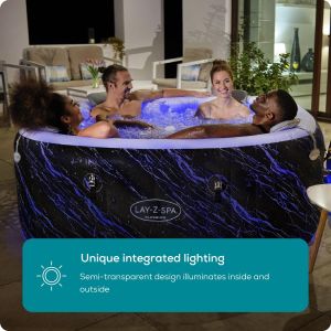 Lay-Z-Spa Florence AirJet Hot Tub – 4-6 Person Inflatable Spa