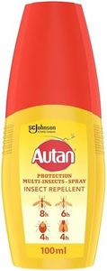 Autan Mosquito & Insect Repellent Pump Spray, Travel Essentials, Suitable For Kids, DEET Free Formula, Up to 8 Hours Protection against Mosquitoes, Biting Flies and Ticks, 100 ml