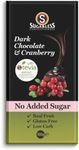 Sugarless Confectionery Dark Chocolate and Cranberry with Stevia Chocolate Bar 100 g