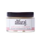 The Natural Deodorant Co, Clean Deodorant Balm Palmarosa & Mandarin 55g, Aluminium Free, Plastic Free, All Day Protection