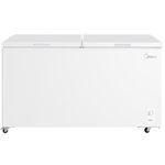 Midea Chest Freezer, White, 508 Litre Capacity, Fast Freeze, 4-Star Rating, 41 dB, Energy Rating E