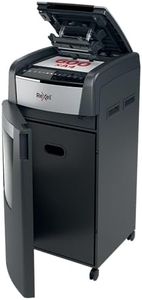 Rexel Optimum Auto Feed+ 600 Sheet Automatic Cross Cut Paper Shredder, P-4 Security, 110 Litre Removable Bin, Castor Wheels, 2020600X
