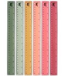 Mr. Pen- Ruler, 12 inch Ruler, 6 Pack, Vintage Colors, Clear Ruler 12 Inch, Rulers for Kids, Rulers for School, Clear Plastic Ruler 12 Inch, 12 Inch Ruler with Centimeters and Inches, School Ruler