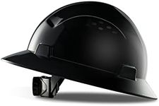 LANON Black Full Brim Hard Hat, OSH