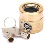 Flow Security Systems | The FaucetLock | Heavy Duty Brass Construction | Prevents Water Theft & Secures Outdoor Bibbs | Promotes Water Conservation | Keyed Randomly | FSS 50 | 1 Pack