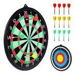 MEETOZ Magnetic Dart Board, 12pcs Magnetic Darts, Indoor and Party Games, Safe Magnetic Dart Board Toys Gifts for 3-12 Year Old Boy Kids