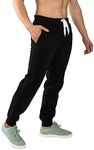 Southpole Men's Kint Pants Tracksuit Bottoms, Black, L