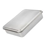 OKUMEYR 1 Set Baking Cake Pans Dessert Pan Nonstick Cake Pan with Lid Nonstick Bakeware Square Cake Pans Bakeware Pan Flanera Cupcake Pans Household Baking Pan Bread Stainless Steel Toast