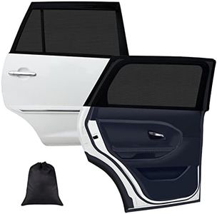 Sonnenschutz Auto Baby mit UV Schutz,Universal Sonnenblende Auto Kinder Seitenscheibe,Autoscheiben Sonnenschutz innen mit Hochelastisches Eisseide-Material(2 Stück)