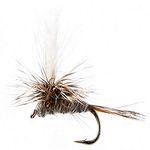 Flies Direct Adams Parachute Assortment 1 Dozen Trout Fishing Flies,Gold