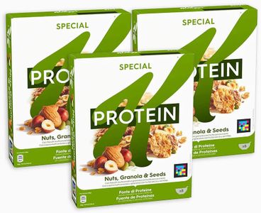 3X Special K Protein Cereali con Fiocchi Multicereali, Granola, Semi e Frutta Secca, 330g - Novità 2023 [3 Confezioni]