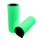 DINOVIN | Green Glow in Dark HTV - 20inch x 120inch | Radiant Gloss Adhesive Craft Heat Transfer HTV Vinyl PU Roll for T-Shirts - Easy to Cut & Weed for Heat Vinyl Design