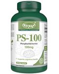 VORST Phosphatidylserine Supplement 100mg 120 Vegan Capsules (PS-100) | Brain Boost Supplement for Cognitive & Mental Health | Nootropic Powder Pills | 1 Bottle