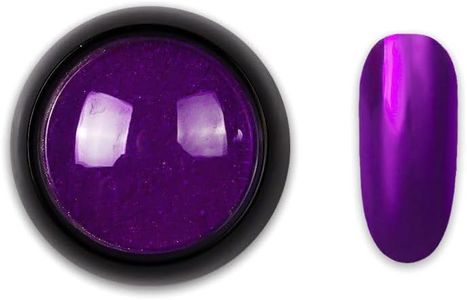 Chrome Nail Powder, Mirror Holographic Nail Glitter Metallic Chrome Powder Reflective Glossy Nail Powder Pigment Manicure for Nail Art DIY Decoration (Dark 21)