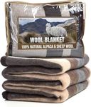 Natural Alpaca & Sheep Wool Blanket