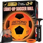 Light Up Soccer Ball - Soccer Gifts for Boys & Girls 8-15+ Year Old- Glow in the Dark Soccer Ball | Size 5 | Cool Birthday Gift Ideas for Kids / Teen - Glow Up Soccer Christmas Toys for Girls and Boys