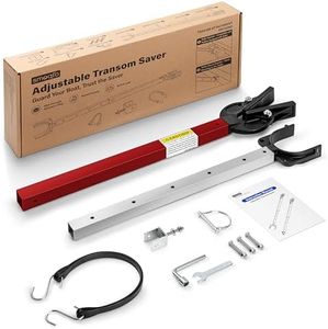 SMOQIO Transom Saver, Outboard Motor Support, One-Piece Casting Adjustable Boat Transom Saver, for Roller and Trailer Mounts(Red)