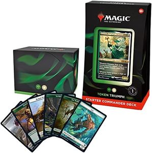 Magic: The Gathering Starter Commander Deck - Token Triumph (Green-White) | Ready-to-Play Deck for Beginners and Fans | Ages 13+ | Collectible Card Games