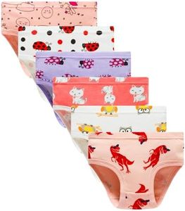 Winging Day Packs of 6 Little Girls Panties Underwear Assorted Styles Size 5
