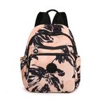 YANAIER Backpack for Women Girls Fashion Mini Backpack Purse Light Casual Daypack Travel Small Rucksack Teens Black leaves