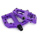 Eastern Nylon Linx Pedals 9/16 - Lightweight, High-Grip MTB & BMX Pedals with Removable Metal Pins, Chromoly Axle for BMX, MTB, Road & Kids Bikes - Purple