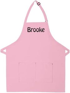 Made in the USA Personalized Embroidered Premium Adult Apron for Men Women Fathers Mothers Day Kitchen BBQ Grilling Gift