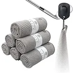 6 pack Magnetic Golf Towels, 1 Pack