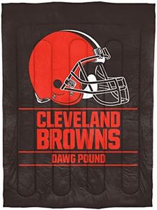 Northwest NFL Cleveland Browns Comforter and Sham Set, Twin, Draft