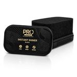 PRO Shoe Sponge Black | Smooth Leather Shoe Shiner | Self-Shining Sponge for Instant Shine | Quick Shine Shining Sponge