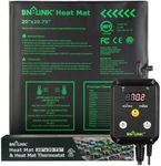 BN-LINK Seedling Heat Mat Heating Pad 20" x 20.75" with Digital Thermostat Controller Combo Set Waterproof for Indoor Seed Starting and Plant Germination