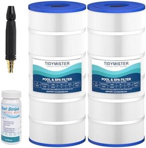 TidyMister Advanced Pool Filter Cartridge TM-8417 Compatible with CX1750RE, C1750, C1750E, C1900RE, PA175, C-8417, FC-1294, 817-0175P, L x OD: 28 3/16" x8 15/16",175 Sq. Ft,2 Pack