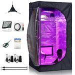 CDMALL Grow Tent Room Complete Kit Hydroponic Growing System 24''x24''x48'' Indoor Plants Growing Dark Room + Hydroponics Growing Setup Accessories (24''x24''x48'' Kit)