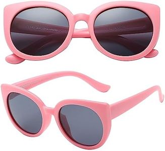 PolarSpex Girls Sunglasses-Polarized Toddler Cat Eye Sunglasses-Unbreakable & Fashionable Kids Sunglasses for Girls Age 2-8