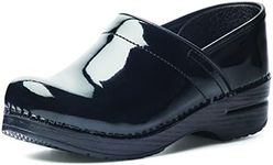Dansko Professional Translucent Slip-On Clogs for Women – Rocker Sole and Arch Support for Comfort – Jelly-Soft, Candy-Colored Shell, Black, 7.5-8