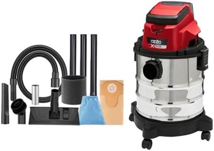 Ozito PXC 18V Cordless Wet and Dry Vacuum Cleaner (18L Tank, 1.5m Hose) - Battery not Included - PXVWDS-1818