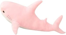 OPHRBU Stuffed Animal Shark Plush,Giant Shark Plush Pillow Soft Toy,Plush Large Shark Toys for Home Decoration Kids Gift (Pink, 23.4 inches)