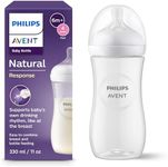Philips Avent Natural Response Baby Bottle - 330ml Baby Milk Bottle, BPA Free for Babies 1 Month+ (Model SCY906/01), Transparent