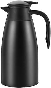 Dyserbuy 68Oz Stainless Steel Thermal Coffee Carafe, Double Walled Insulated Vacuum Flask/Coffee Carafes with Lid, 8 Hour Heat and 24 Hour Cold Retention Bottle for Coffee, Tea, Beverage