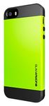 iPhone 5S Case, Spigen Slim Armor S Case for iPhone 5/5S - Retail Packaging - Lime (SGP10367)