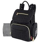 Modern Quilted Diaper Bag Backpack 