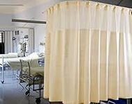 Medical Privacy Room Beige Curtains Hospital Drapery Inherent Flame Retardant Pinch Pleated Hanging Divider Privacy SPA Lab Clinic, School Nursery, 1 Panel W12 x L8.5FT LANTING