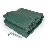 Camco 42820 RV Awning Leisure Mat (9' x 12', Green)