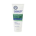 DrSALTS+ Muscle Ease Shower Gel - Soothing Epsom Salts to Relieve Strains, Pain & Stiffness with Eucalyptus & Ginger Essential Oils - Vegan & Cruelty-Free, 200ml