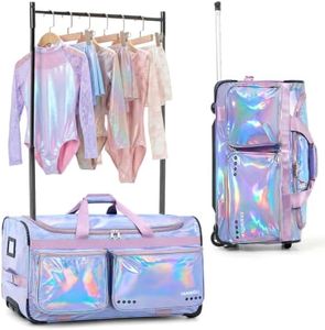 Fanwoli 28" Dance Bag with Garment Rack, Waterproof Competition Duffel