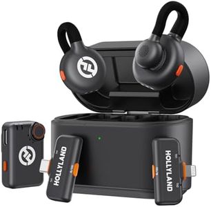 Hollyland Lark M2S Ultimate Combo (Camera RX+USB-C RX+Lightning RX) Wireless Lavalier Microphone for iPhone/Camera/Android/PC, Compact Mic, Titanium Clip, Noise Cancelling, Content Creation