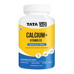 Tata 1mg Calcium Vitamin D3 Tablet, Pack of 90